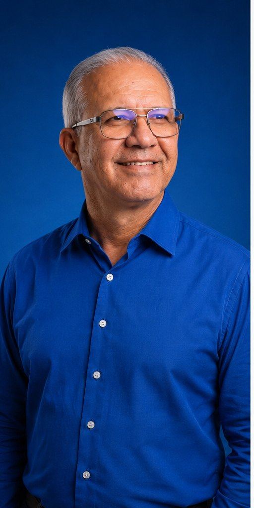 Retrato de Carlos Geilson, candidato a Deputado Federal pela Bahia.